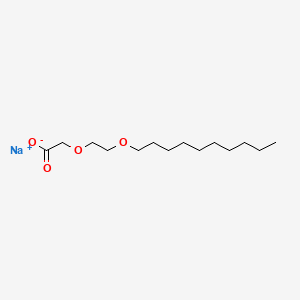 molecular formula C14H27NaO4 B1516301 Deceth-7 carboxylic acid sodium salt CAS No. 38815-93-9