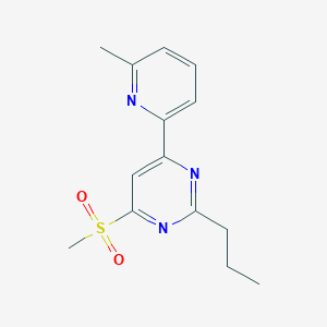 4-(Methanesulfonyl)-6-(6-methylpyridin-2-yl)-2-propylpyrimidine