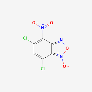 5,7-Dichloro-4-nitro-1-oxo-2,1lambda~5~,3-benzoxadiazole