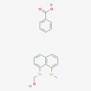 Benzoic acid;(8-methylselanylnaphthalen-1-yl)selanylmethanol