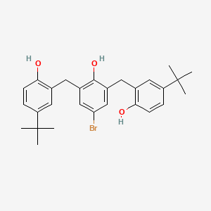 Phenol, 4-bromo-2,6-bis[[5-(1,1-dimethylethyl)-2-hydroxyphenyl]methyl]-