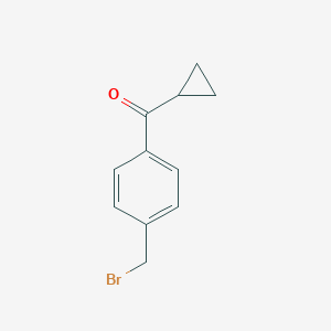 B151632 (4-(Bromomethyl)phenyl)(cyclopropyl)methanone CAS No. 35981-66-9