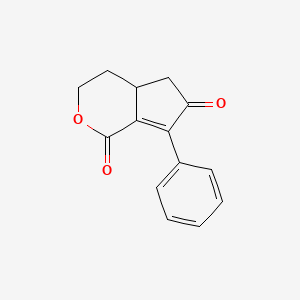 Cyclopenta[c]pyran-1,6-dione, 3,4,4a,5-tetrahydro-7-phenyl-