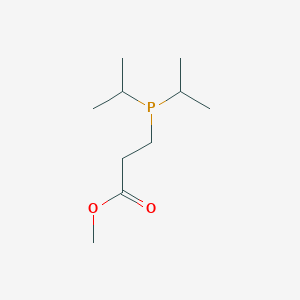 Propanoic acid, 3-[bis(1-methylethyl)phosphino]-, methyl ester