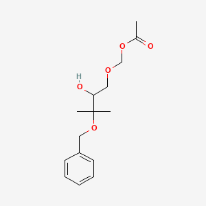 2-Butanol, 1-[(acetyloxy)methoxy]-3-methyl-3-(phenylmethoxy)-