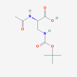 molecular formula C10H18N2O5 B1516333 Ac-Dap(Boc)-OH 