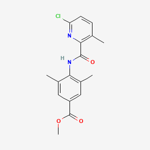 Methyl 4-[(6-chloro-3-methyl-pyridine-2-carbonyl)amino]-3,5-dimethyl-benzoate