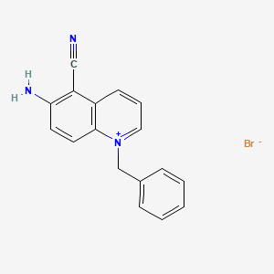 6-Amino-1-benzyl-5-cyanoquinolin-1-ium bromide