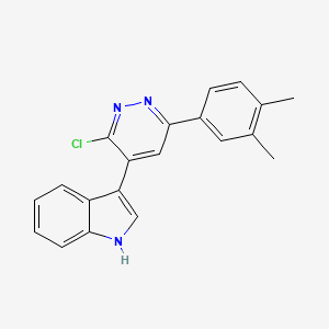 1H-Indole, 3-[3-chloro-6-(3,4-dimethylphenyl)-4-pyridazinyl]-