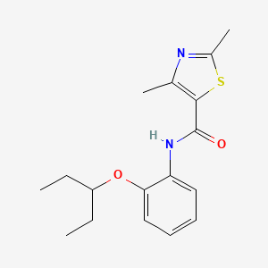 2,4-Dimethyl-N-{2-[(pentan-3-yl)oxy]phenyl}-1,3-thiazole-5-carboxamide