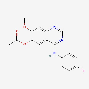 4-((4-Fluorophenyl)amino)-7-methoxyquinazolin-6-yl acetate