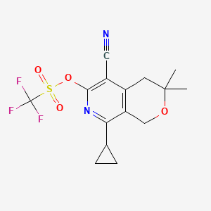 (5-Cyano-8-cyclopropyl-3,3-dimethyl-1,4-dihydropyrano[3,4-c]pyridin-6-yl) trifluoromethanesulfonate