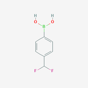 molecular formula C7H7BF2O2 B151640 (4-(Difluoromethyl)phenyl)boronic acid CAS No. 946525-43-5