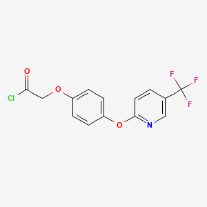 (4-{[5-(Trifluoromethyl)pyridin-2-yl]oxy}phenoxy)acetyl chloride