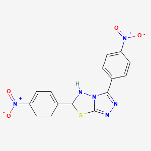 3,6-Bis(4-nitrophenyl)-5,6-dihydro-[1,2,4]triazolo[3,4-b][1,3,4]thiadiazole