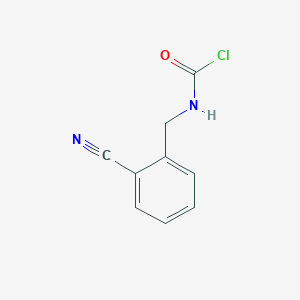 [(2-Cyanophenyl)methyl]carbamyl chloride