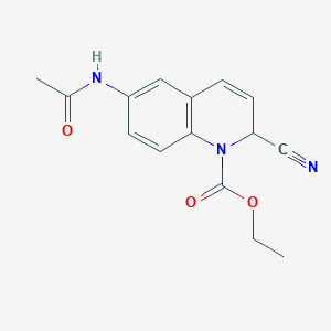 ethyl 6-acetamido-2-cyano-2H-quinoline-1-carboxylate