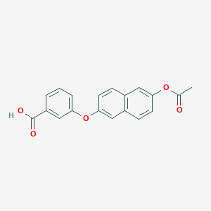 3-{[6-(Acetyloxy)naphthalen-2-yl]oxy}benzoic acid