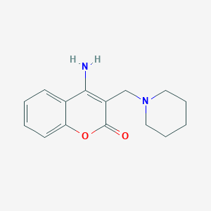 4-Amino-3-(piperidinomethyl)-2H-1-benzopyran-2-one