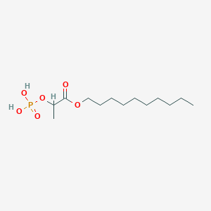 molecular formula C13H27O6P B15164241 Decyl 2-(phosphonooxy)propanoate CAS No. 143895-01-6