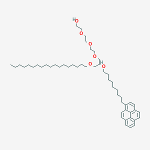 molecular formula C52H82O6 B15164257 2-[2-[2-[2-[9-(1-Pyrenyl)nonyloxy]-3-(octadecyloxy)propoxy]ethoxy]ethoxy]ethanol CAS No. 165902-87-4