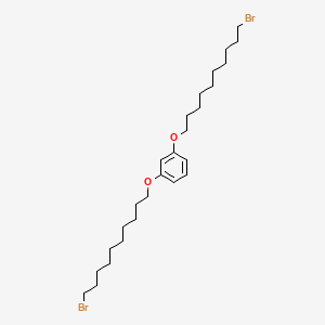 molecular formula C26H44Br2O2 B15164262 Benzene, 1,3-bis[(10-bromodecyl)oxy]- CAS No. 202802-85-5