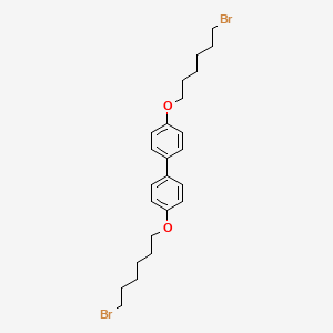 molecular formula C24H32Br2O2 B15164270 4,4'-Bis((6-bromohexyl)oxy)-1,1'-biphenyl CAS No. 189156-36-3