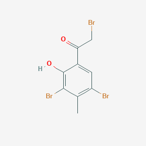 2-Bromo-1-(3,5-dibromo-2-hydroxy-4-methylphenyl)ethanone