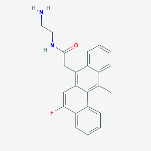 N-(2-Aminoethyl)-2-(5-fluoro-12-methyltetraphen-7-YL)acetamide