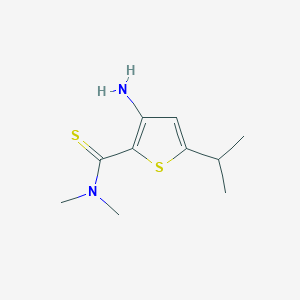 3-Amino-N,N-dimethyl-5-(propan-2-yl)thiophene-2-carbothioamide