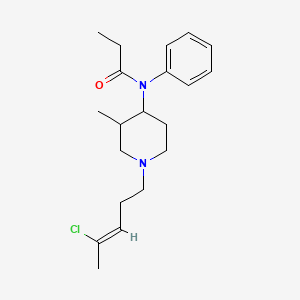 N-(1-(4-Chloro-3-pentenyl)-3-methyl-4-piperidinyl)-N-phenylpropanamide