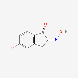 5-fluoro-2-(hydroxyimino)-2,3-dihydro-1H-inden-1-one