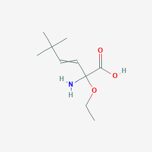 2-Amino-2-ethoxy-5,5-dimethylhex-3-enoic acid