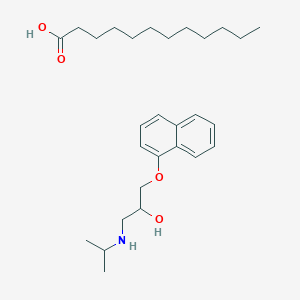 molecular formula C28H45NO4 B151645 Propranolol laurate CAS No. 138656-55-0
