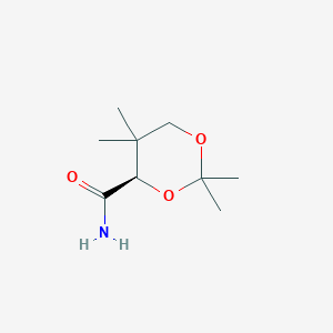 1,3-Dioxane-4-carboxamide, 2,2,5,5-tetramethyl-, (4R)-