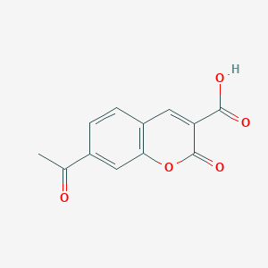 7-Acetyl-2-oxo-2H-1-benzopyran-3-carboxylic acid