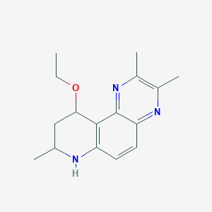 Pyrido[3,2-f]quinoxaline, 10-ethoxy-7,8,9,10-tetrahydro-2,3,8-trimethyl-