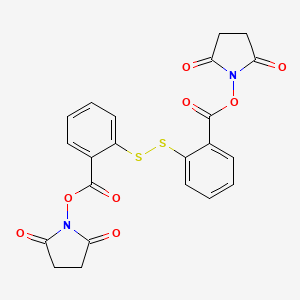molecular formula C22H16N2O8S2 B1516458 Bis(2,5-dioxopyrrolidin-1-yl) 2,2'-disulfanediyldibenzoate 