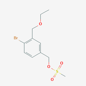 1-Bromo-2-ethoxymethyl-4-methanesulfonyloxymethylbenzene