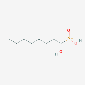 molecular formula C8H18O3P+ B15164606 Phosphinic acid, (1-hydroxyoctyl)- CAS No. 214766-67-3