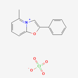 5-Methyl-2-phenyl[1,3]oxazolo[3,2-a]pyridin-4-ium perchlorate