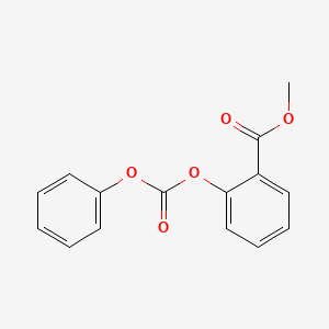 Benzoic acid, 2-[(phenoxycarbonyl)oxy]-, methyl ester