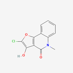 2-Chloro-3-hydroxy-5-methylfuro[3,2-c]quinolin-4(5H)-one