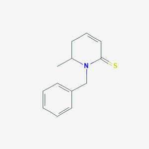 molecular formula C13H15NS B15164698 1-Benzyl-6-methyl-5,6-dihydropyridine-2(1H)-thione CAS No. 185621-80-1