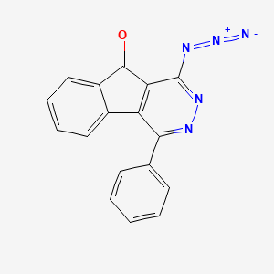 9H-Indeno[1,2-d]pyridazin-9-one, 1-azido-4-phenyl-