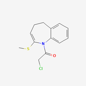 1H-1-Benzazepine, 1-(chloroacetyl)-4,5-dihydro-2-(methylthio)-