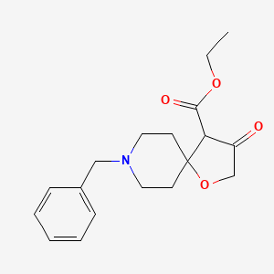 molecular formula C18H23NO4 B1516489 Ethyl 8-benzyl-3-oxo-1-oxa-8-azaspiro[4.5]decane-4-carboxylate 