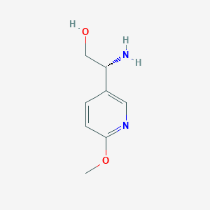 (2R)-2-Amino-2-(6-methoxy(3-pyridyl))ethan-1-ol