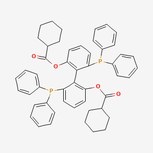 Bis(cyclohexanecarboxylic acid)(aS)-6,6'-bis(diphenylphosphino)biphenyl-2,2'-diyl ester