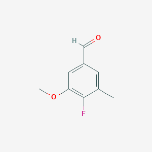 molecular formula C9H9FO2 B1516511 4-Fluoro-3-methoxy-5-methylbenzaldehyde 